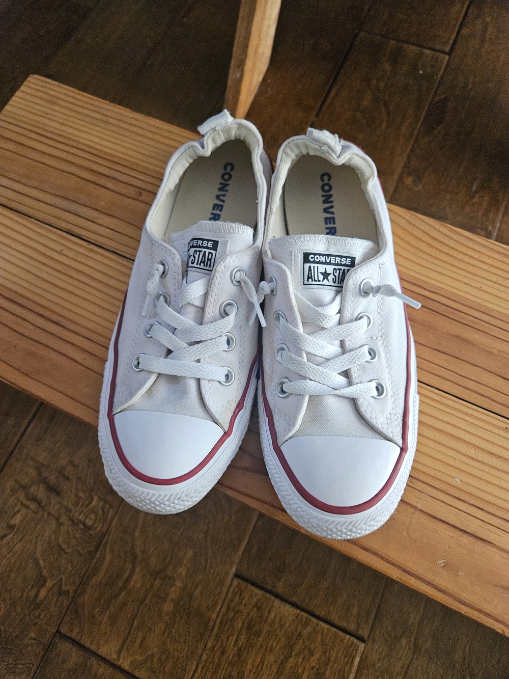 Converse White Canvas Low-Top Sneakers
